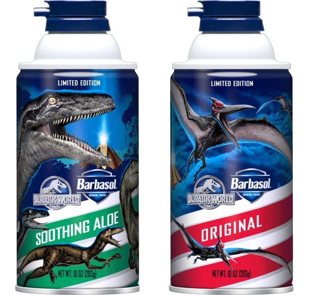 Barbasol Packaging to celebrate Jurassic Park film